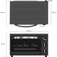 Horno de Sobremesa Grunkel HR-28N RM 1600W Capacidad 28L,HR-28N,8426156012964,HR-28N RM