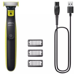 Cortabarbas Philips Oneblade QP272410 con Batería 3 Accesorios