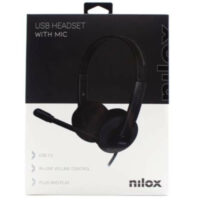 Nilox Auriculares con micrófono USB 2.0