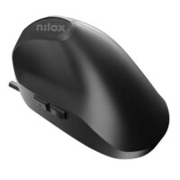 Nilox Ratón Vertical 3600 DPI, 6 botones, negro