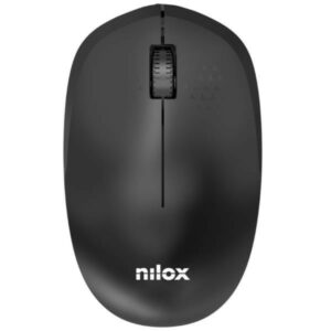 Nilox Ratón Wireless, 1000 DPI, 3 botones, Negro