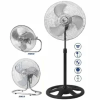 Ventilador 3 en 1 Orbegozo PWS 0547 Sobremesa /Pie/ Pared/ 90W 3 Aspas 45cm 3 velocidades