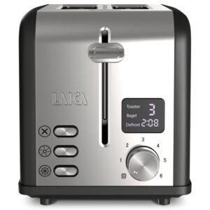Tostador Laica HI1000L 880W Negro y Plata