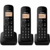 Teléfono Inalámbrico Panasonic KX-TGB613SPB Pack TRIO Negro