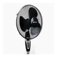 ventilador de pie grunkel fan n16ecotimer 60w 5 aspas 40cm 3 velocidades