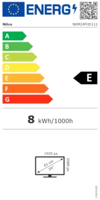 nilox nxm24fhd111 monitor 24" va 100hz hdmi dp