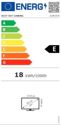 keep out xgm24v9 monitor 23.8" fhd 4ms vga hdmi multimedia