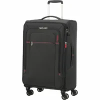 Maleta Mediana American Tourister Crosstrack Spinner Expansible 67cm 67.5x42x27.5cm Gris y Rojo,Spinner Expansible,5400520065612