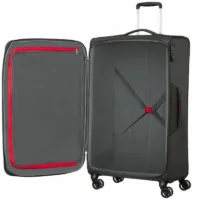 Maleta Mediana American Tourister Crosstrack Spinner Expansible 79cm 79x46.5x30.5cm Gris y Rojo,Mediana American Tourister,American Tourister Crosstrack,Tourister Crosstrack Spinner,Crosstrack Spinner,133191-2645,5400520065650