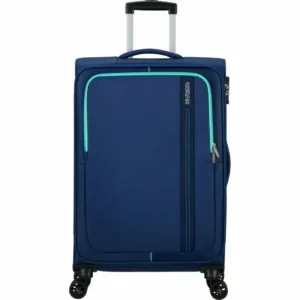 Maleta de Cabina American Tourister Sea Seeker Spinner 68cm 68x43x25cm 4 Ruedas Marino Combate