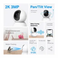 tp link tc71 home camera ip wifi 2k 3mp 360º msd