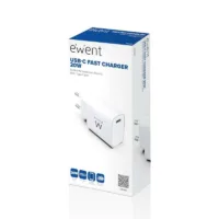 EWENT EW1320 Cargador Usb-C carga rapida 20W,EW1320,8056045876379