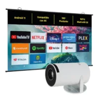 iggual Pack mini proyector + pantalla 100" enrolla