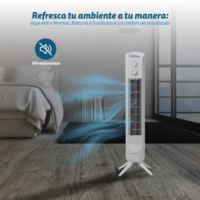 ventilador de torre grunkel tf 324l bl 45w 3 velocidades