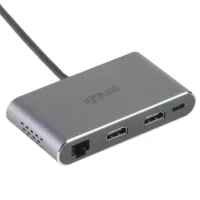 iggual Hub C 8 en 1 2xHDMI 2xUSB 2xSD RJ45 PD100W