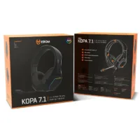 KROM KOPA Auriculares Gaming 7.1 Virtual Negro,kopa 7.1 negro,NXKROMKOPA71BK,8436587974922