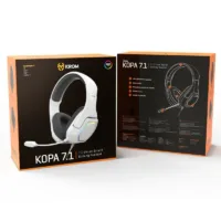 KROM KOPA Auriculares Gaming 7.1 Virtual Blanco,kopa 7.1 blanco,8436587974939,NXKROMKOPA71WH