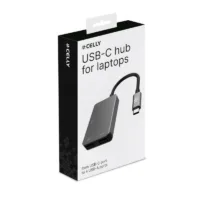 Celly Hub C A 4 Usb - Funcionalidad PLUG & PLAY,HUB C A 4USB,8021735204596,PROHUB4IN1SV