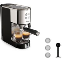 Cafetera Expreso Krups Virtuoso 1400W 15 Bares Plata