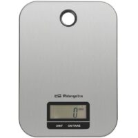 Báscula de Cocina Electrónica Orbegozo PC 1019 hasta 5kg Plata