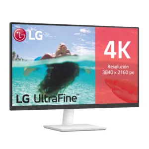 lg 27us500 w monitor 27" ips 4k 5ms hdmi dp blanco
