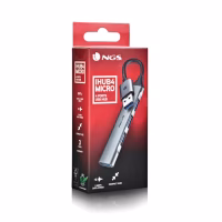 ngs hub 4 puertos usb: 1 x usb 3.2, 3 x usb 2.0