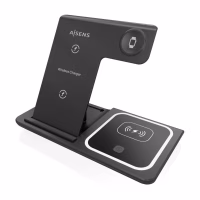 AISENS Cargador inalambrico USB-C 3 EN1 15w NEGRO - Imagen 3