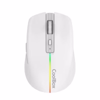 Coolbox Gaming Ratón  W01 1600DPI Inalámbrico Blan