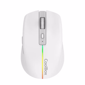 Coolbox Gaming Ratón  W01 1600DPI Inalámbrico Blan
