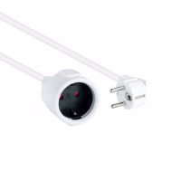 Nanocable Cable Alim. Alargador schuko blanco 2 M