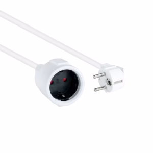 Nanocable Cable Alim. Alargador schuko blanco 2 M