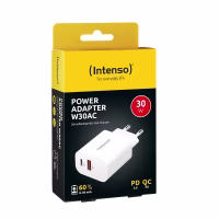 intenso | cargador pared w30ac|1xusb a 1xusb c