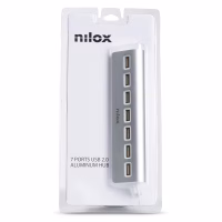 nilox nxhu7alu2 hub 7 puertos usb 2.0