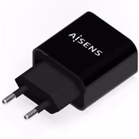 aisens cargador 20w usb c pd3.0 1xusb c negro
