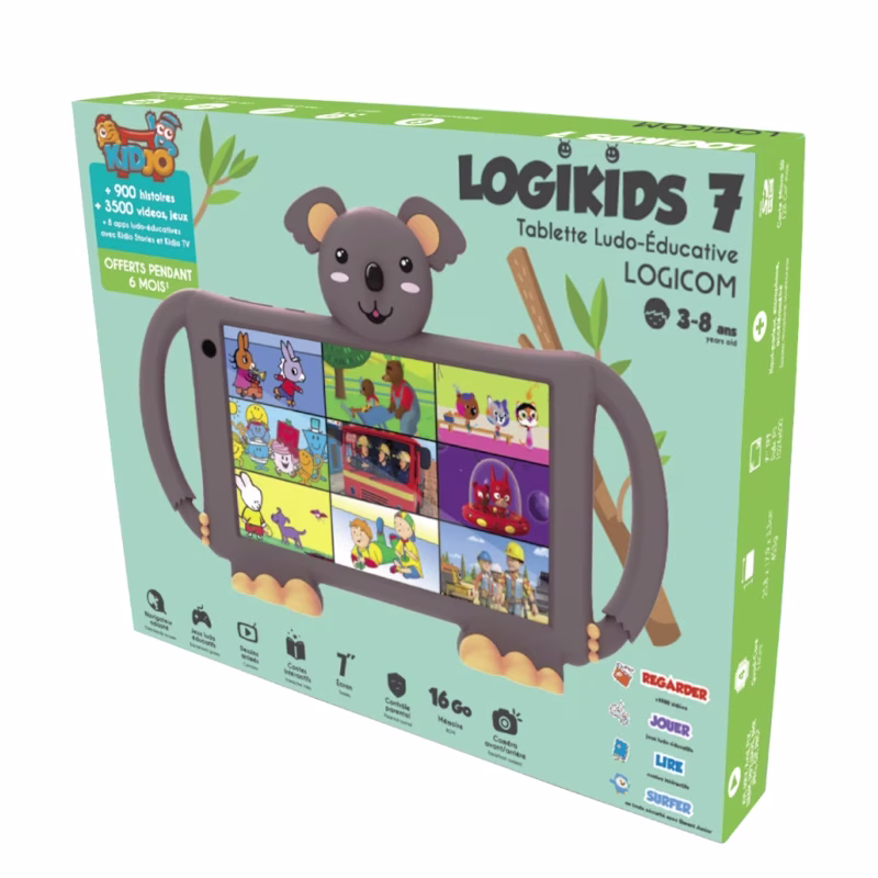 logicom tablet logikids 7" 2gb 16gb con funda