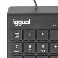 iggual Teclado numérico USB CK-NUM-19T negro - Imagen 2