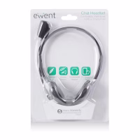 EWENT Auriculares diadema con micro mini jack - Imagen 3