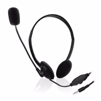EWENT Auriculares diadema con micro mini jack