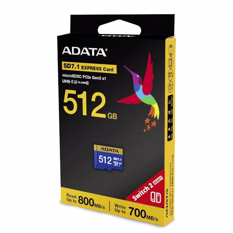 ADATA Extreme microSDXC 512GB SD7.1 Gen3x1 Switch2 - Imagen 4