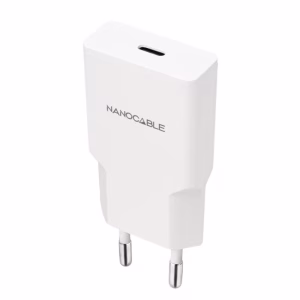 Nanocable Cargador USB-C/PD + USB-A/QC 25W Blanco