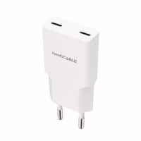 Nanocable Cargador 2xUSB-C/PD 30W  Blanco