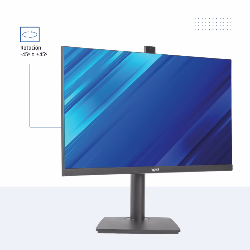 iggual monitor 27" ips fhd 100hz vga hdmi webcam