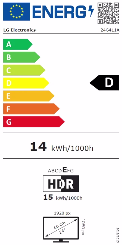 lg 24g411a b monitor 24" fhd ips 144hz 1ms slim