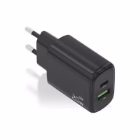 Aisens Cargador GaN 20W USB-C PD 3.0 USB-A QC3.0