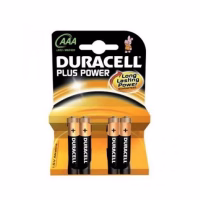 duracell pila alcalina plus power lr3 aaa pack 4