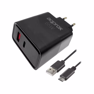 APPROX CARGADOR 65W QC 1 X USB A+ 1 X USB C+CABLE