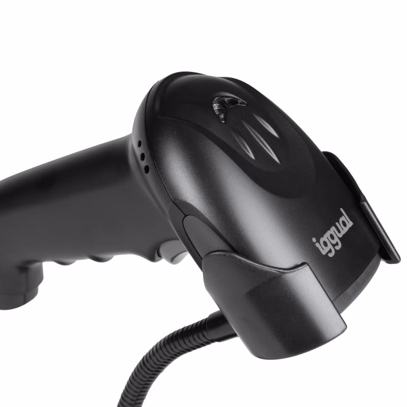 iggual Lector código barras 2D USB gatillo soporte - Imagen 3