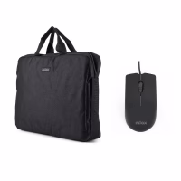 NILOX Maletín 15.6"Negro+Ratón USB 1000dpi