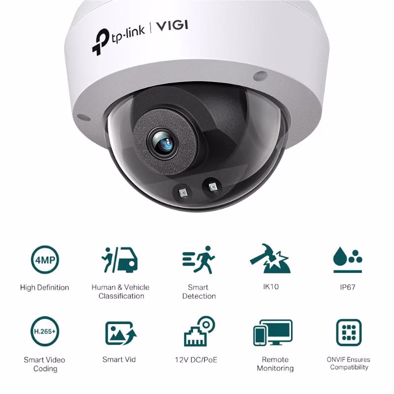 VIGI Cámara IP C240I Domo 4MP Plástico IR 4mm - Imagen 2