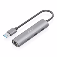 Aisens USB-A 3.0 Dock a RJ45 Hub 1xUSB-C 2xUSB-A